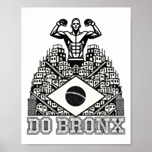 ドブロンックスファヴェラmma Bjjキックボクシングムエタイボクシン ポスター