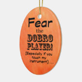 ドブロ選手を恐れる セラミックオーナメント (左)