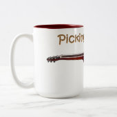 ドブロ・ギターのマグ ツートーンマグカップ (左)