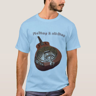 ドブロ・ギターのTシャツを選び及び滑らせます Tシャツ
