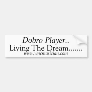 ドブロ・ギタープレーヤーのステッカー バンパーステッカー