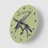 ドブ・ヴィンテージ・アート   ラウンド壁時計 (傾斜)