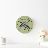 ドブ・ヴィンテージ・アート   ラウンド壁時計 (ホーム)