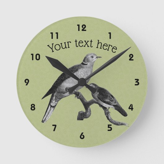 ドブ・ヴィンテージ・アート   ラウンド壁時計 (正面)