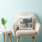 ドベルマンが車に乗る クッション (椅子)