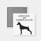 ドベルマンの母 マグネット (正面/裏面)