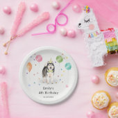 ドベルマンパピードッグ子供の誕生日パーティー ペーパープレート (パーティー)