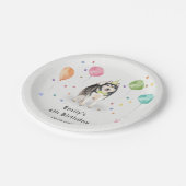 ドベルマンパピードッグ子供の誕生日パーティー ペーパープレート (アングル)