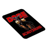 ドベルマンピンシャーシュツフンド跳び磁石 マグネット (右側)