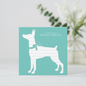 ドベルマンピンシャードッグパピードーベルマン(犬) サンキューカード (スタンド正面)