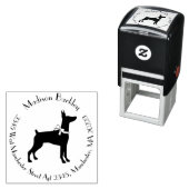 ドベルマンピンシャードッグパピードーベルマン（犬） セルフインキングスタンプ (インサイチュ)