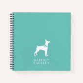 ドベルマンピンシャードッグパピードーベルマン(犬) ノートブック (正面)