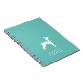 ドベルマンピンシャードッグパピードーベルマン(犬) ノートブック (右側)