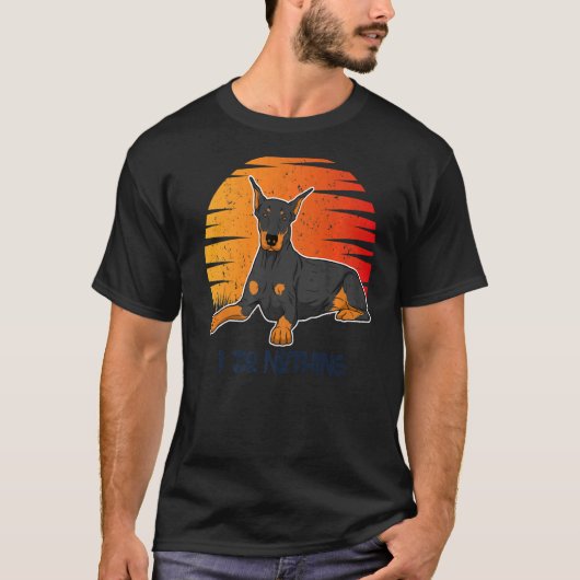 ドベルマン犬の品種107 Tシャツ (正面)