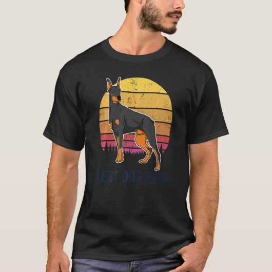 ドベルマン犬の品種116 Tシャツ (正面)