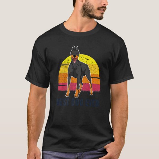 ドベルマン犬の品種158 Tシャツ (正面)
