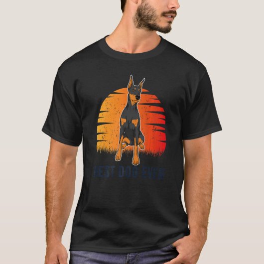 ドベルマン犬の品種170 Tシャツ (正面)