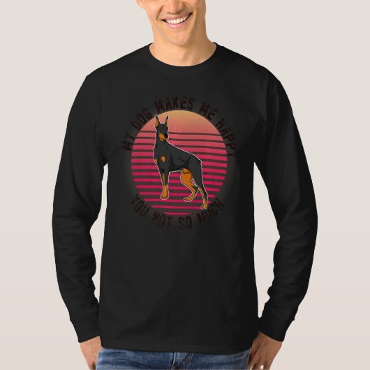 ドベルマン犬の品種26 Tシャツ (正面)