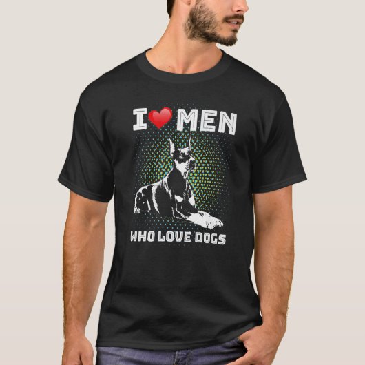 ドベルマン犬の品種2 Tシャツ (正面)