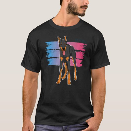 ドベルマン犬の品種66 Tシャツ (正面)