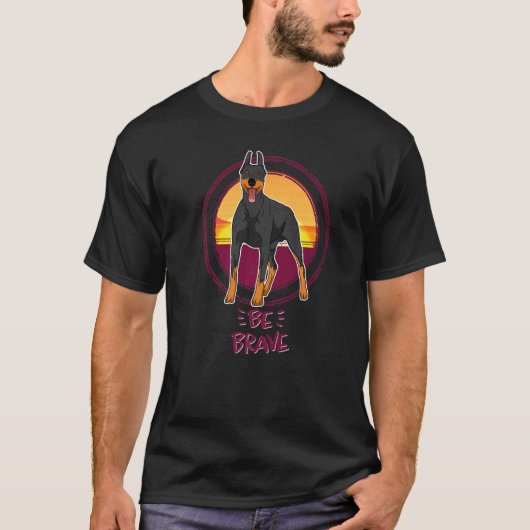 ドベルマン犬の品種72 Tシャツ (正面)