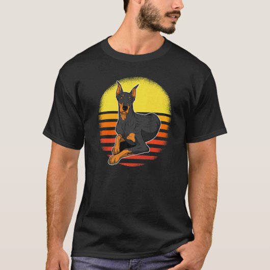ドベルマン犬の品種8 Tシャツ (正面)