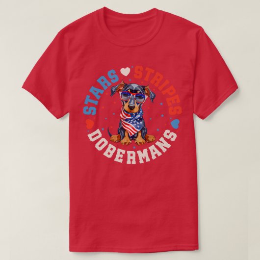 ドベルマン犬 Tシャツ (デザイン正面)