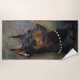 ドベルマン ビーチタオル