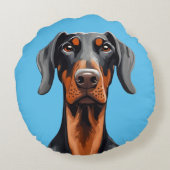 ドベルマン ラウンドクッション (裏面)