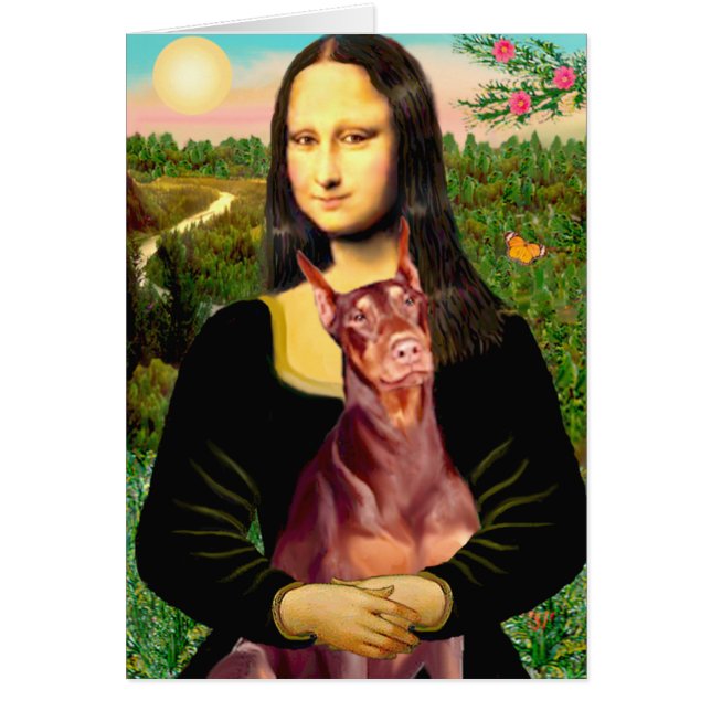 ドベルマン（赤） – モナリザ (正面)