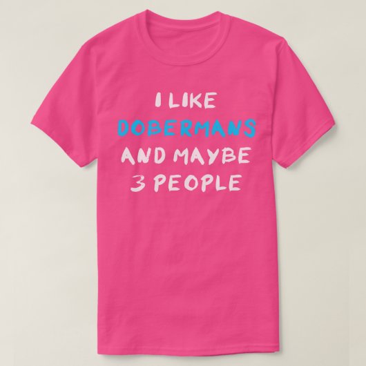 ドベルマン Tシャツ (デザイン正面)