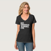 ドベ最高のルマングランマリーヴドッグ祖母 Tシャツ (正面フル)
