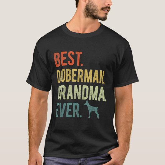 ドベ最高のルマン祖母と犬の母の日 Tシャツ (正面)