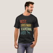 ドベ最高のルマン祖母と犬の母の日 Tシャツ (正面フル)