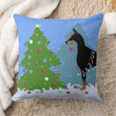 ドベ飾ルマンの森の木 クッション (ブランケット)