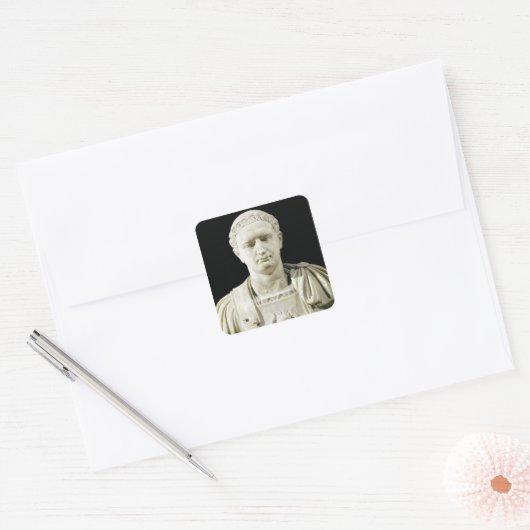 ドミティアン皇帝のバスト スクエアシール (封筒)