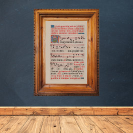 ドミニアンチ・フォン中世の音楽の原稿をサージ ポスター