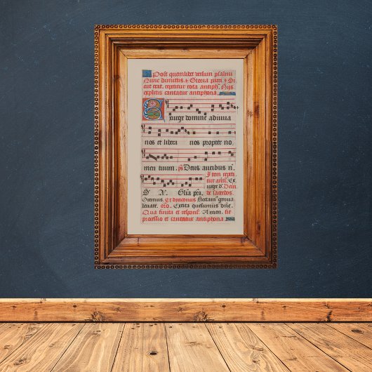 ドミニアンチ・フォン中世の音楽の原稿をサージ ポスター