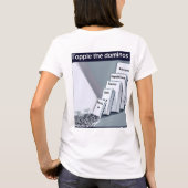 ドミニオスの女性のTシャツをトッピング Tシャツ (裏面)