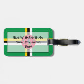 ドミニカの個人簡単IDのフラグ ラゲッジタグ (裏面横)