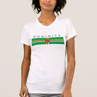 ドミニカの国旗の国家の記号 Tシャツ