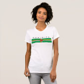 ドミニカの国旗の国家の記号 Tシャツ (正面フル)