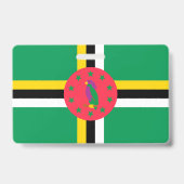 ドミニカの国旗 バッジ (裏面)