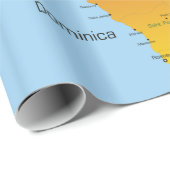ドミニカの地図 ラッピングペーパー (ロールコーナー)
