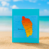 ドミニカの地図 招待状