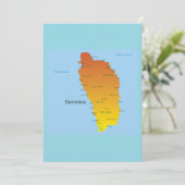ドミニカの地図 招待状 (スタンド正面)