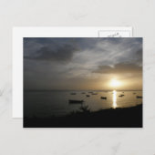 ドミニカの夕日 ポストカード (正面/裏面)