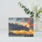 ドミニカの夕日 ポストカード (スタンド正面)