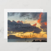 ドミニカの夕日 ポストカード (正面/裏面)