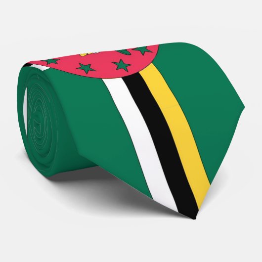 ドミニカの旗のタイ ネクタイ (ロール)